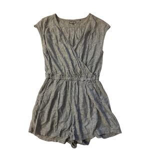 Toad&Co Charcoal Wrap Romper